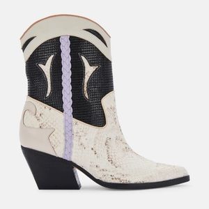 Dolce Vita Black and Cream Western Boots